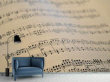 Fototapete Die Musiknoten