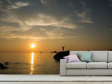 Fototapete Liebe den Sonnenuntergang am Meer