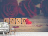 Fototapete Liebe in Buchstaben