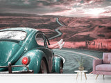 Fototapete Mit dem Oldtimer unterwegs