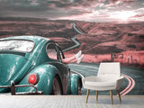 Fototapete Mit dem Oldtimer unterwegs
