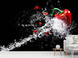 Fototapete Paprika Splash XL