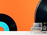 Fototapete Retro Schallplatten Motiv