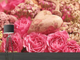 Fototapete Romantische Rosen mit Herz
