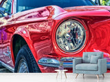 Fototapete Roter Oldtimer