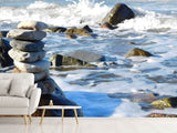 Fototapete Steinstapel am Meer