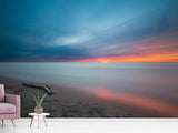 Fototapete Strand im Abendrot
