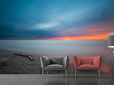 Fototapete Strand im Abendrot