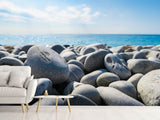 Fototapete Strand Steine