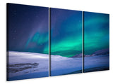 Leinwandbild 3-teilig Das Polarlicht