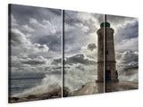 Leinwandbild 3-teilig Der Leuchtturm in Marseille