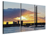 Leinwandbild 3-teilig Die Rheinbrücke