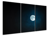 Leinwandbild 3-teilig Imposanter Vollmond