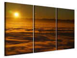Leinwandbild 3-teilig Sonnenaufgang in der Natur