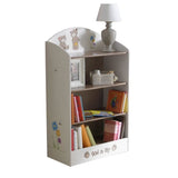TED AND LILY Regal 60x30x100 cm - Weiß / Beige