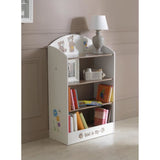 TED AND LILY Regal 60x30x100 cm - Weiß / Beige