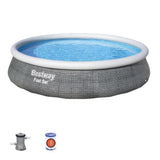 BESTWAY Fast Set ™ oberirdischer Pool - 396 x 84 cm - Grau