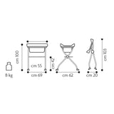 BREVI Klappbarer Wickeltisch Lindo ergonomico Stars