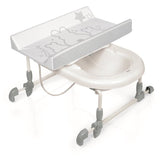 BREVI Wickeltisch + Bagnotime Lapinou Perlenbadewanne