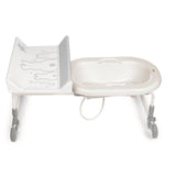 BREVI Wickeltisch + Bagnotime Lapinou Perlenbadewanne