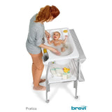 Klappbarer Wickeltisch BREVI Pratico - Perlkaninchen