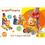 BRIGHT STARTS 3-in-1 Lion Step & Ride Spielzeug