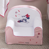 DISNEY Klassischer Sessel mit abnehmbarem Minnie-Konfetti - 25 cm - Samt aus 100% Polyester