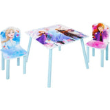DISNEY FROZEN 2er Set Frozen Tisch und 2 Stühle für Kinder - Blau