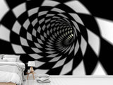 Fototapete Abstrakter Tunnel Black & White