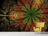 Fototapete Abstraktes Blumenmuster