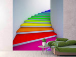 Fototapete Bunte Treppe