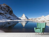 Fototapete Der Riffelsee am Matterhorn