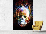 Fototapete Psychedelic Skull