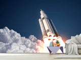 Fototapete Raketenstart