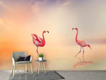 Fototapete Romantische Flamingos