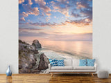 Fototapete Romantischer Sonnenuntergang am Meer