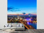 Fototapete Skyline Ein Penthouse in Köln