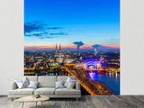 Fototapete Skyline Ein Penthouse in Köln