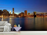 Fototapete Skyline Manhattan im Lichtermeer