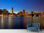 Fototapete Skyline Manhattan im Lichtermeer