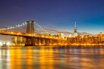 Fototapete Skyline NY Williamsburg Bridge