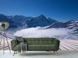 Fototapete Sonnenterrasse in den Schweizer Alpen