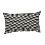 JARDIN PRIVE Dekoratives Kissen Fjord Schwarz - 50x30 cm