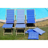 PRIVATE GARDEN Sitzmatratze 9 Cap Helsinki Indigo - 46x46x6 cm