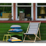 PRIVATE GARDEN Quilted Chilean - Mit abnehmbarer Leinwand - 3 Neigungspositionen - Pfauenfeder