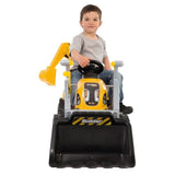 SMOBY Tractor Builder Max Baggerlader und Anhänger - Gelb
