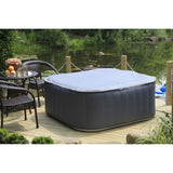 SUN SPA Laminiertes quadratisches aufblasbares Spa 4 Personen - 1,57 x 0,67 m