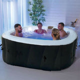 SUN SPA Laminiertes quadratisches aufblasbares Spa 4 Personen - 1,57 x 0,67 m
