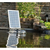 UBBINK Solarmax 1000 Solarteichpumpe mit Panel + Batterie + Vulkanwasserstrahlen und Glocke