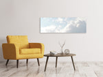 Leinwandbild Panorama Wolken im Licht